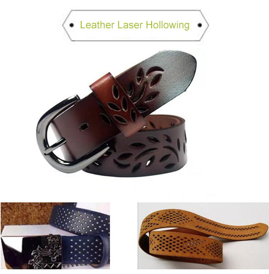 laser hollowing leather