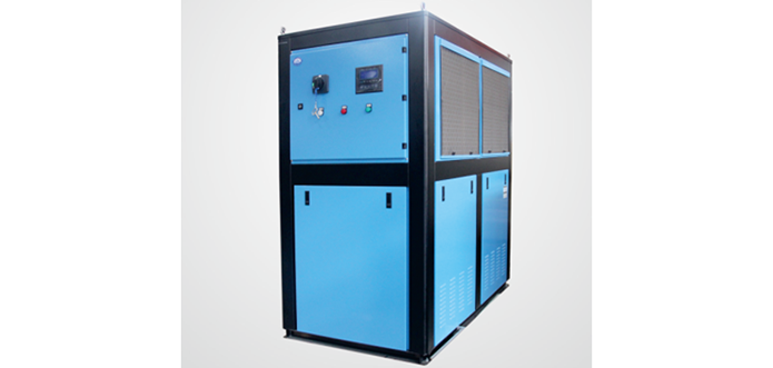 Chiller with imported well-known compressor and mass flow water pump.