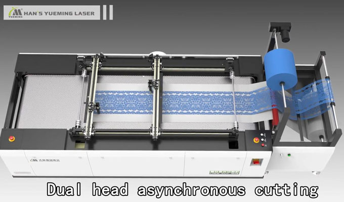 Automatic Flexible Fabric Laser Cutting Machine for cutting lace fabric CMA1206C-DFV-A