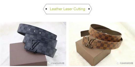 laser cutting leather belt