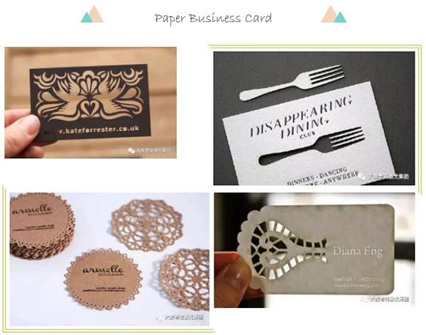 paper business card laser cutting and hollowing