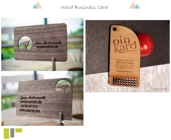 wood business card laser cutting and hollowing
